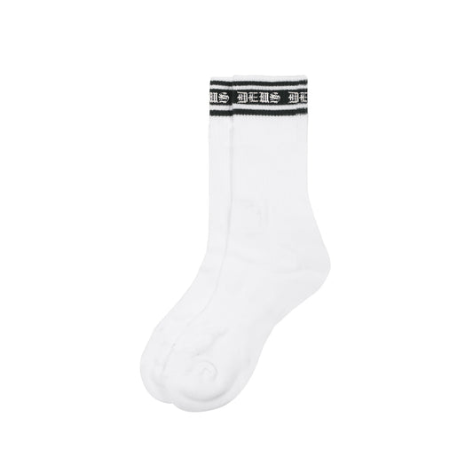 Striped logo Socks