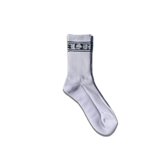 Striped logo Socks